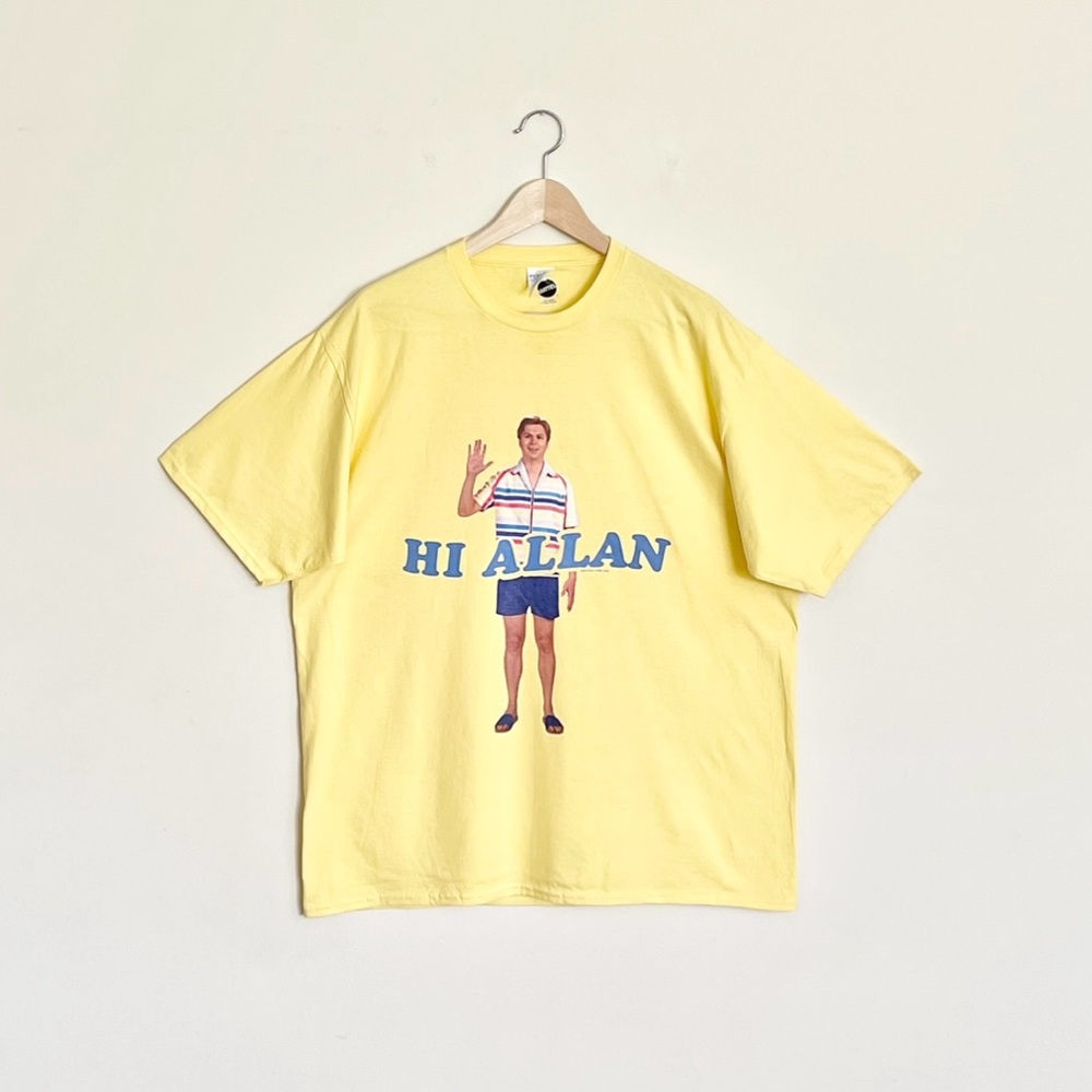 NEW Mattel Barbie Movie “Hi Allen” Michael Cera Graphic Yellow T Shirt Adult XL